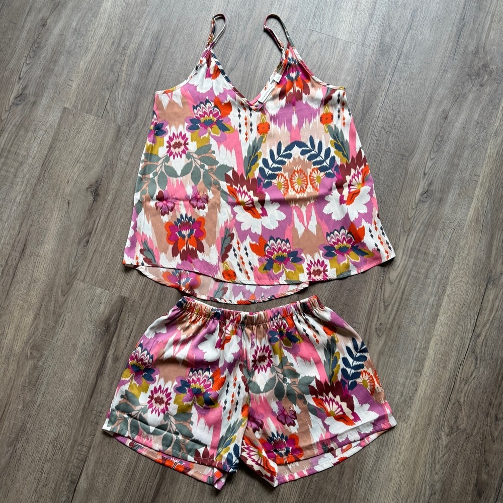Van Winkle & Co. Floral Print Tank and Shorts Sleep Set - Size Small - NWT